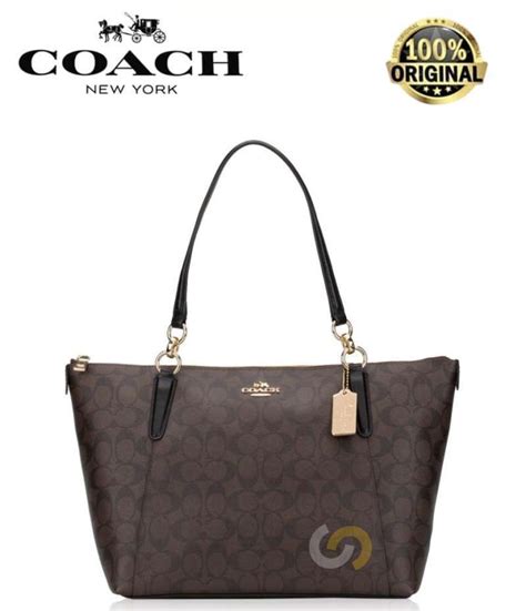 Original Coach Ava Tote In Signature Coated Canvas Women S Tote