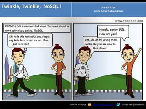 Sql Vs Nosql Cartoon Strip