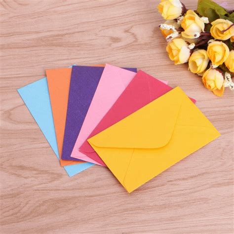 ENVELOPPE Mixed Color 50 pièces paquet enveloppes colorées papier