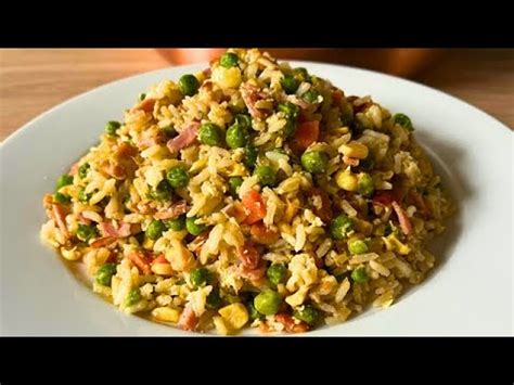 Как приготовить рис !? Вкусно и быстро ! Жареный рис с овощами и яйцом ...