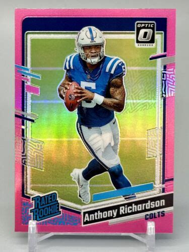 2023 Panini Donruss Optic ANTHONY RICHARDSON 247 Rated Rookie SP Pink