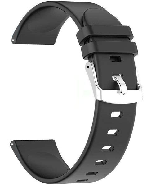 Silikonowy Pasek Opaska Smartwatch Mm Czarny Kemer Sport Sklep