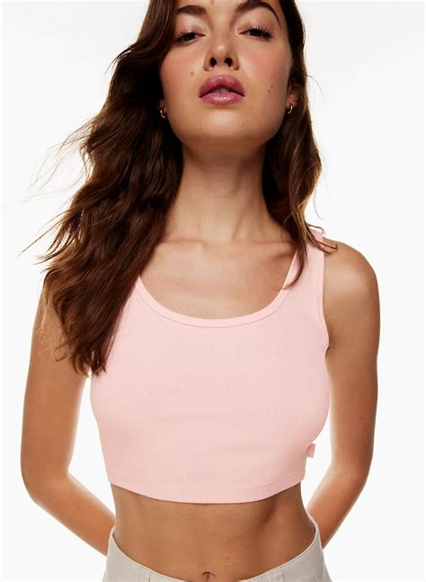 Tna Ribbed Cropped Tank Aritzia Intl