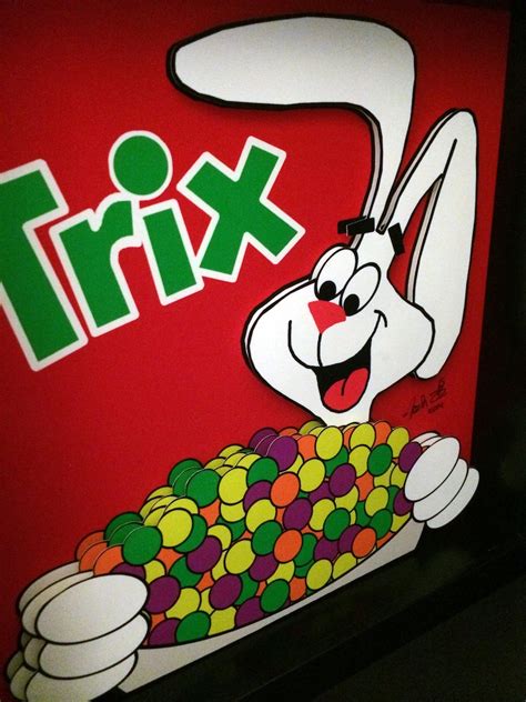 Trix Rabbit Cereal Box Art Funny Kitchen Art Breakfast Cereal Etsy