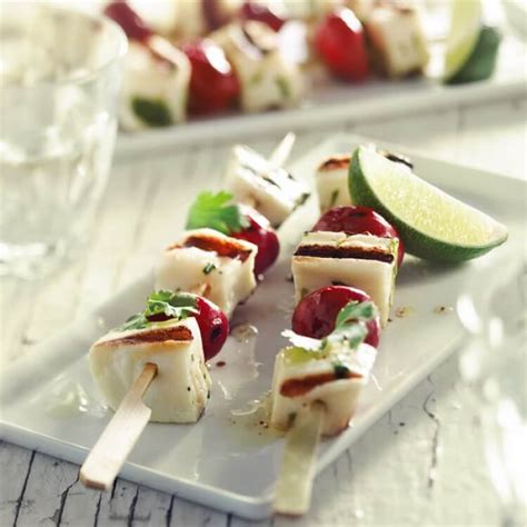 Brochettes De Haloumi Et Piments Peppadew