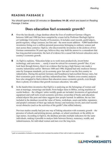 Cambridge Ielts 17 Reading 41 Worksheet Live Worksheets