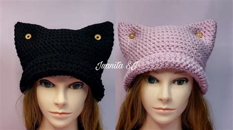 Gorro Orejitas De Gato A Crochet Paso A Paso C Mo Tejer Youtube