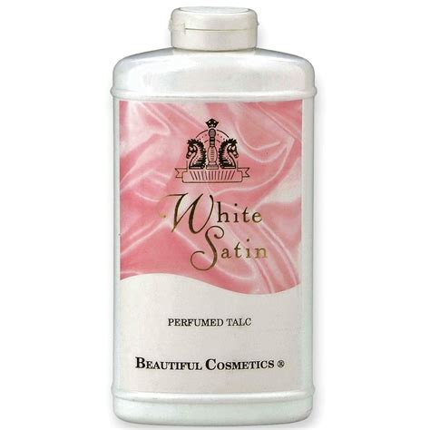 White Satin Talcum Powder (Large) - Beautiful Cosmetics