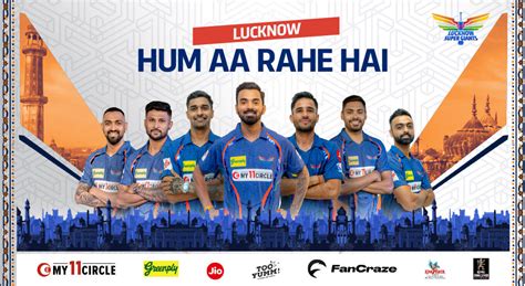 Lucknow Super Giants Lsg • Tata Ipl 2024 Match Tickets Team Details