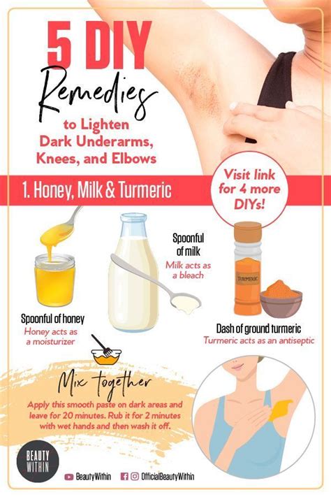 For Underarm Whitening Mix Tablespoon Of Milk And Tablespoon Of