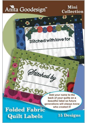 Machine Embroidery Quilt Labels | EMBROIDERY & ORIGAMI