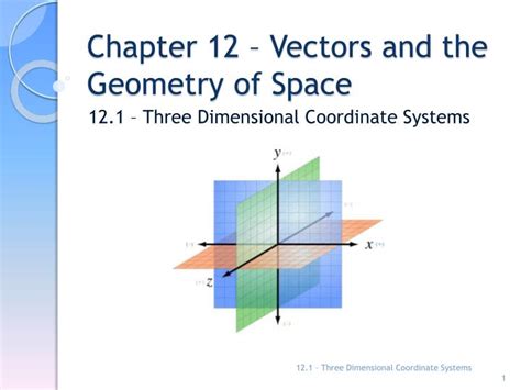 Ppt Chapter Vectors And The Geometry Of Space Powerpoint