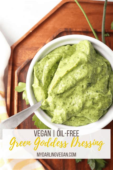 Vegan Green Goddess Dressing My Darling Vegan