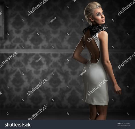 Sexy Woman Wearing White Dress Stock Photo 81577441 Shutterstock