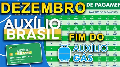 CALENDÁRIO AUXÍLIO BRASIL DEZEMBRO ANTECIPADO AUXÍLIO GÁS VALOR