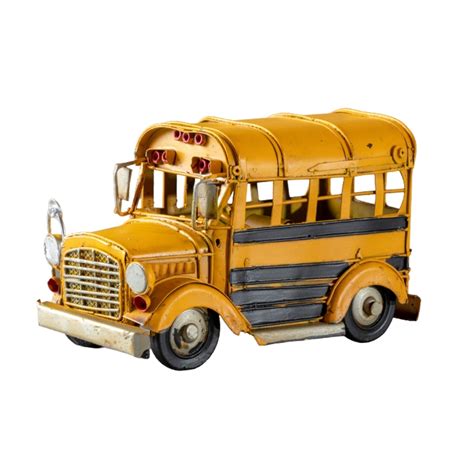 Vintage Metal Classic Yellow School Bus ★ Thursday Living