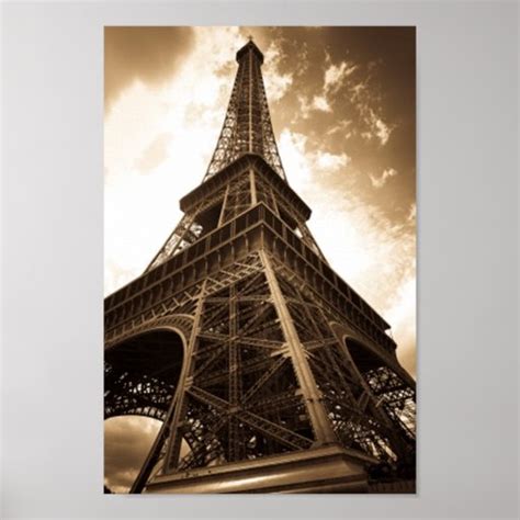 Eiffel tower Paris Poster | Zazzle