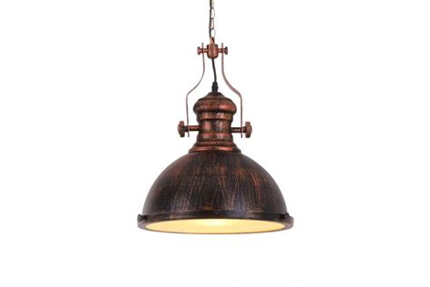 Lampadario Vintage Industriale Ottone Antico ELIGIO Lampade Vintage E