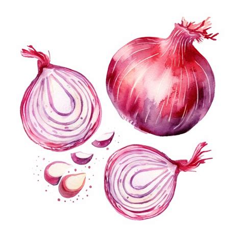 Premium Photo There Are Two Onions And A Half Of An Onion On The