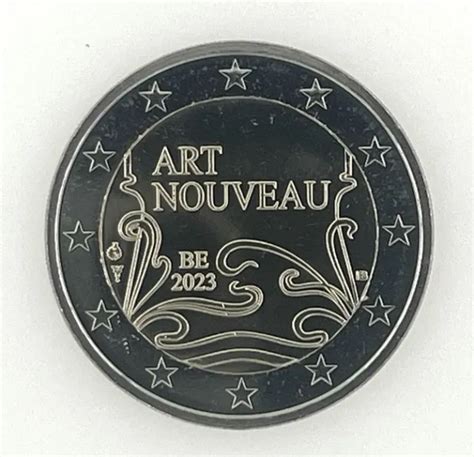 MONETA SPECIALE DA 2 Euro Belgio 2023 Art Nouveau UNC Sofort EUR