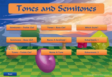 Tones And Semitones Interactive Musical Theory Activities By Teach Simple