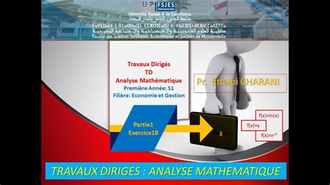 Travaux Dirigés TD Partie1 Exercice8 Analyse Mathématique YouTube