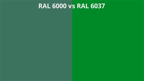 Ral 6000 Vs 6037 Ral Colour Chart Uk