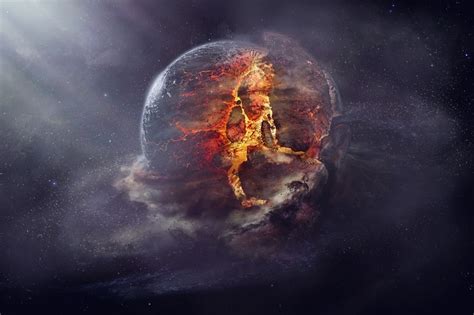 Explosion Space Space Art Planet Artwork Fantasy Art HD Wallpaper