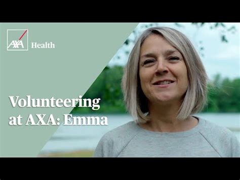 Volunteering At Axa Meet Emma Axa Health Youtube