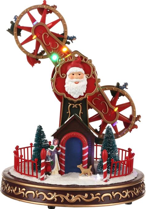 Luville Kerstdorp Miniatuur Fairground Speedy Windmill L X B X