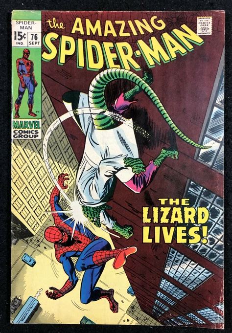 | Amazing Spider-Man (1963) #76 VG/FN (5.0) vs Lizard