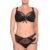 SOUTIEN GORGE NOIRREMBOURRE EN MICROFIBRE ET TULLE REF EXCLUSIVE LINE ULLA Lingerie Femme