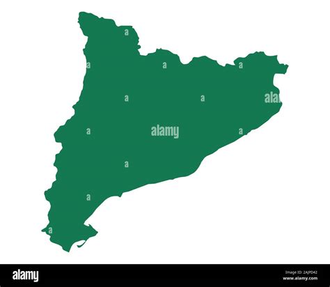 Map of Catalonia Stock Photo - Alamy