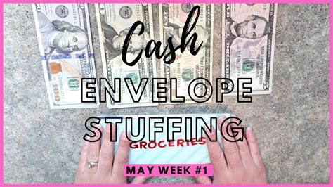 Cash Envelope Stuffing May Week Budget Paycheck And Cash