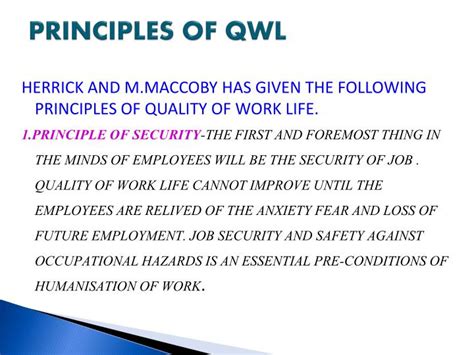 PPT Quality Of Work Life PowerPoint Presentation ID 1564515