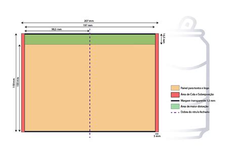 Dimensões Lata De Cerveja 350ml - Conheça os tamanhos de latas mais usados no Brasil - medidas e plantas ...