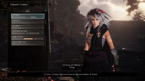 Nioh 2 My Character Creation Settings For Hide At Nioh 2 Nexus Mods