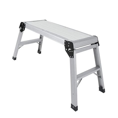 Work Platform Hop Up Step Ladder Aluminium Bench Folding Stool