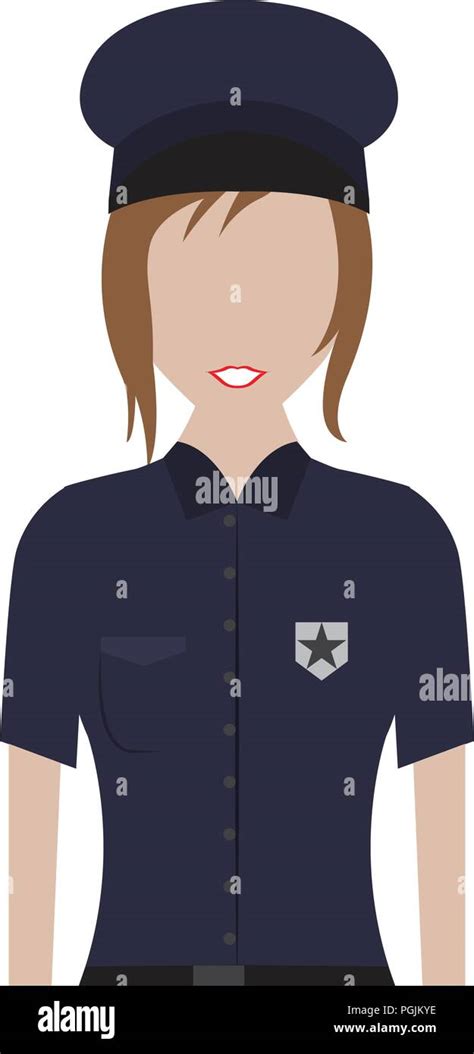 Isolated Female Police Officer Avatar Stock Vector Image And Art Alamy