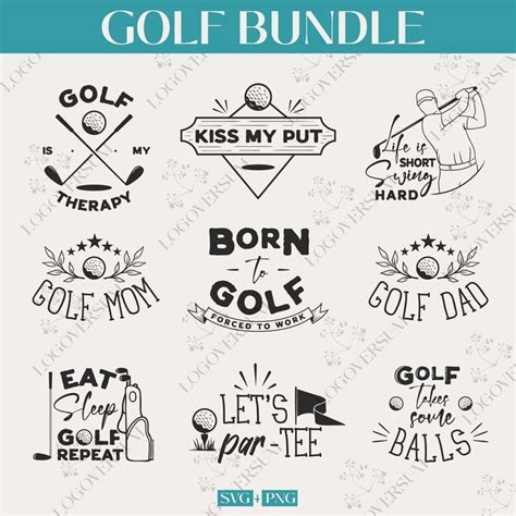 Golf Svg Bundle Split Monogram Svg Files For Cricut Golf Saying Svg