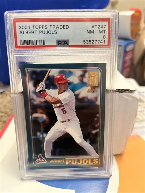 Topps Traded T Albert Pujols St Louis Cardinals Rc Rookie Psa