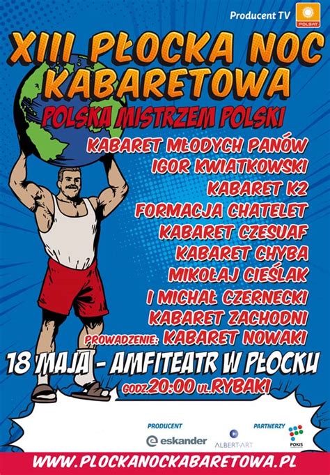 XIII Płocka Noc Kabaretowa 2019 realizacja TV POLSAT Bilety Online