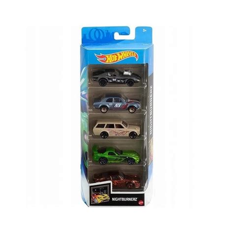 Mattel Hot Wheels Zestaw 5 samochodzików NIGHTBURNERZ GTN47