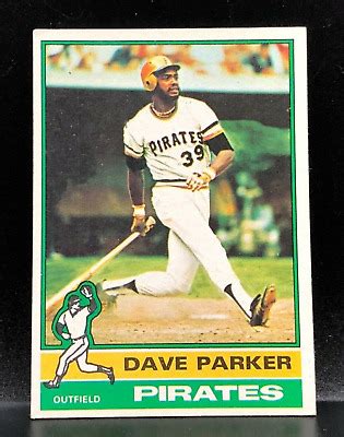 1976 Topps DAVE PARKER Card No 185 Crease Free NM Pittsburgh Pirates