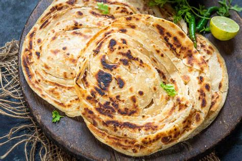 Lachha Paratha Recipe Flaky Layered Flatbread Video WhiskAffair