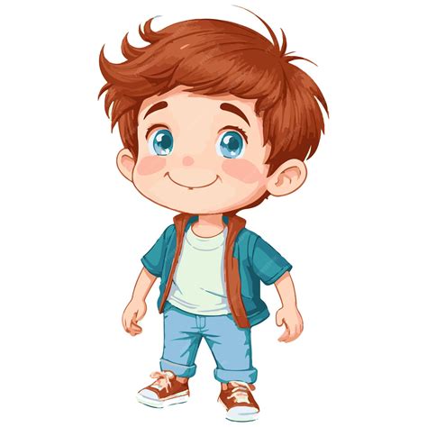 Boy Cartoon Character Vector Characters Nbkomputer