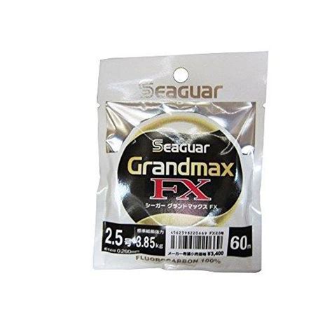 Seaguar Grand Max FX Fluorocarbon Line 60m 2 5 3 85kg 8 5lb Fishing L