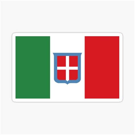 "Flag of the Kingdom of Italy (1861) - Flag Merch" Sticker by ...