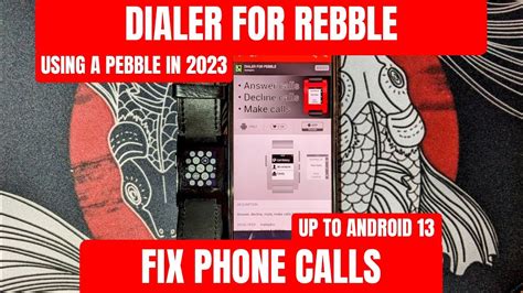 Fix Phone Calls For Pebble On Rebble Using Dialer For Rebble Up To