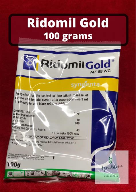 Ridomil Gold Mz Wg Fungicide Pack G Syngenta Lazada Ph